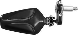 Mirror - Handlebar End - Oval - Black - Lutzka's Garage