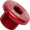 Radiator Drain Plug - Red - Honda/Kawasaki - Lutzka's Garage