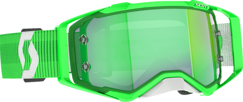 Prospect Goggle - Green/White - Green Chrome - Lutzka's Garage