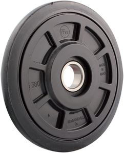 Idler Wheel with Bearing 6205-2RS - Without Insert - Black - Group 7 - 6.38" OD x 1" ID - Lutzka's Garage