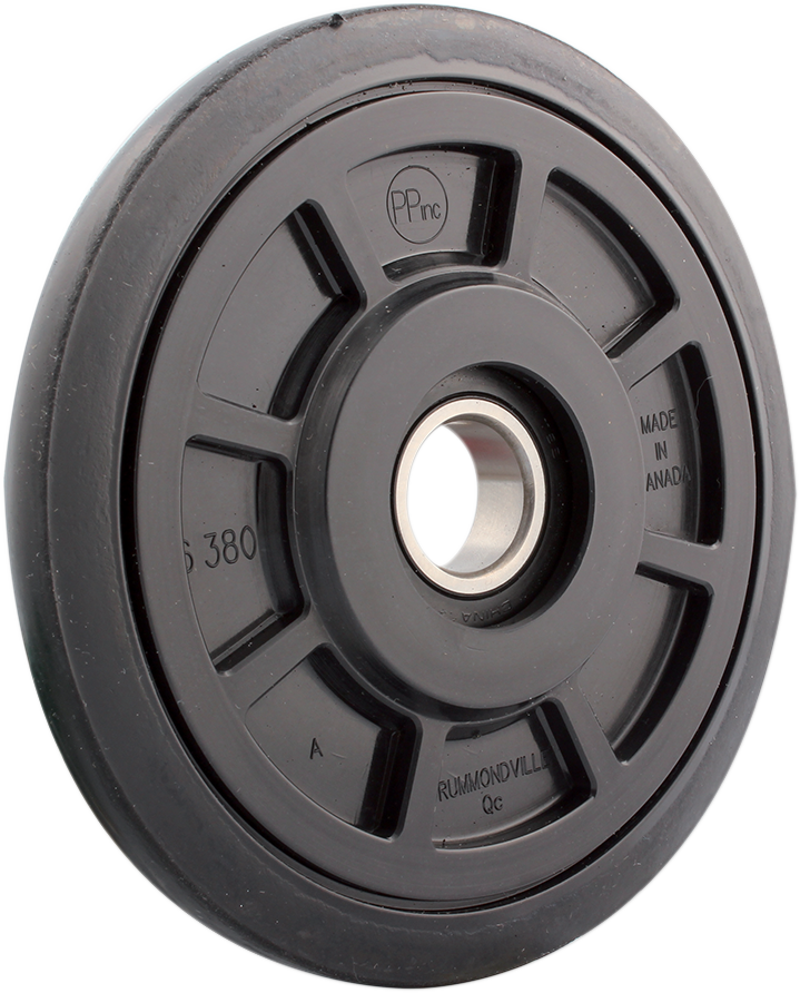 Idler Wheel with Bearing 6205-2RS - Without Insert - Black - Group 7 - 6.38" OD x 1" ID - Lutzka's Garage