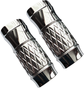 Fork Slider Covers - Platinum-Cut Chrome - Extended +2"