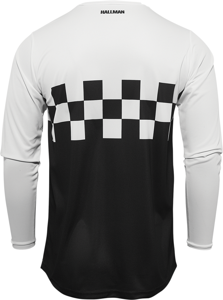 Hallman Differ Cheq Jersey - Black/White - Small - Lutzka's Garage