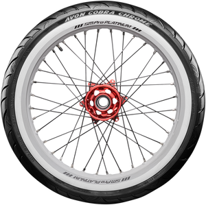 Tire - Cobra Chrome AV91 - Front - MH90-21 - Wide Whitewall - 56V