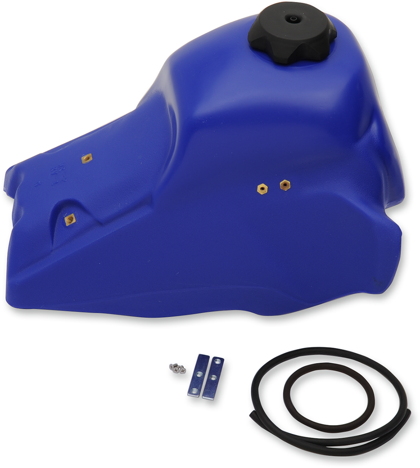 Large-Capacity Gas Tank - Blue - Yamaha - 3.0 Gallon - Lutzka's Garage