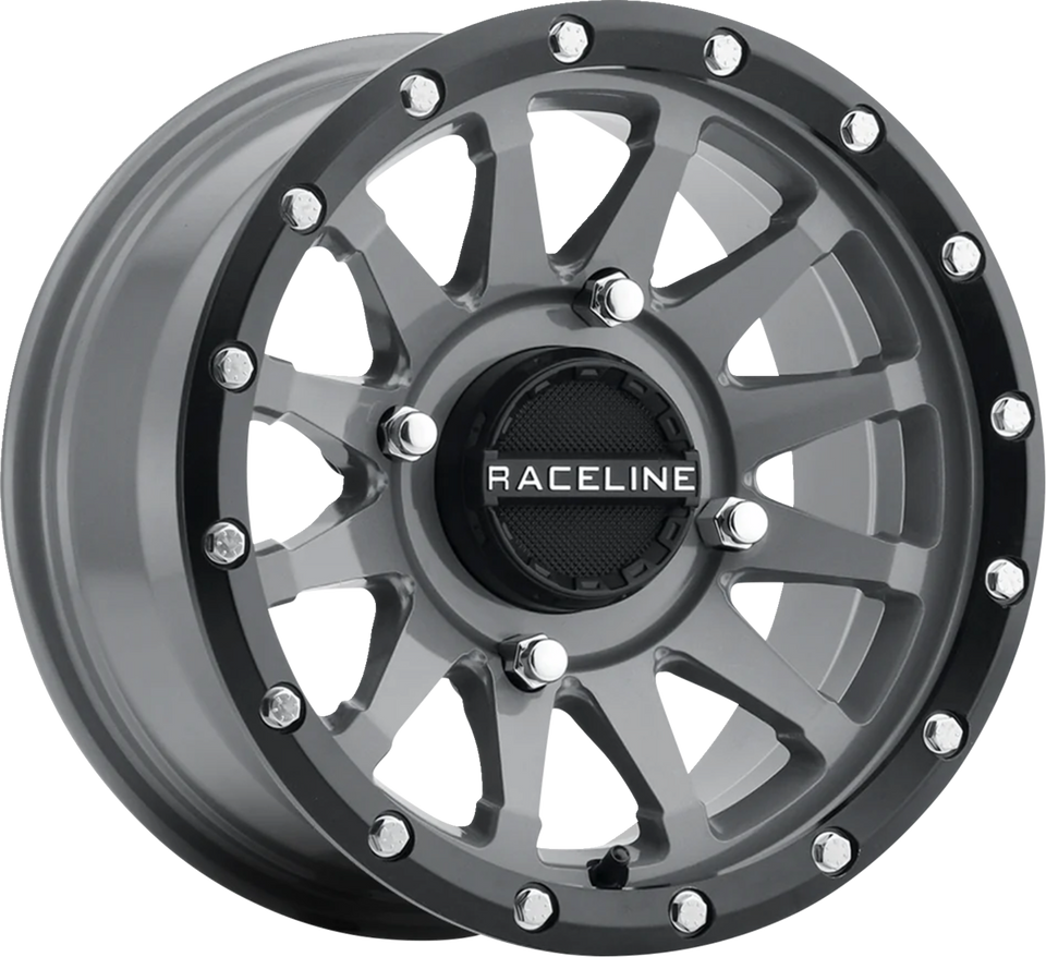 Wheel - Trophy - Simulated Beadlock - Front/Rear - Stealth Gray - 15x6 - 4/156 - 5+1 (+40 mm)