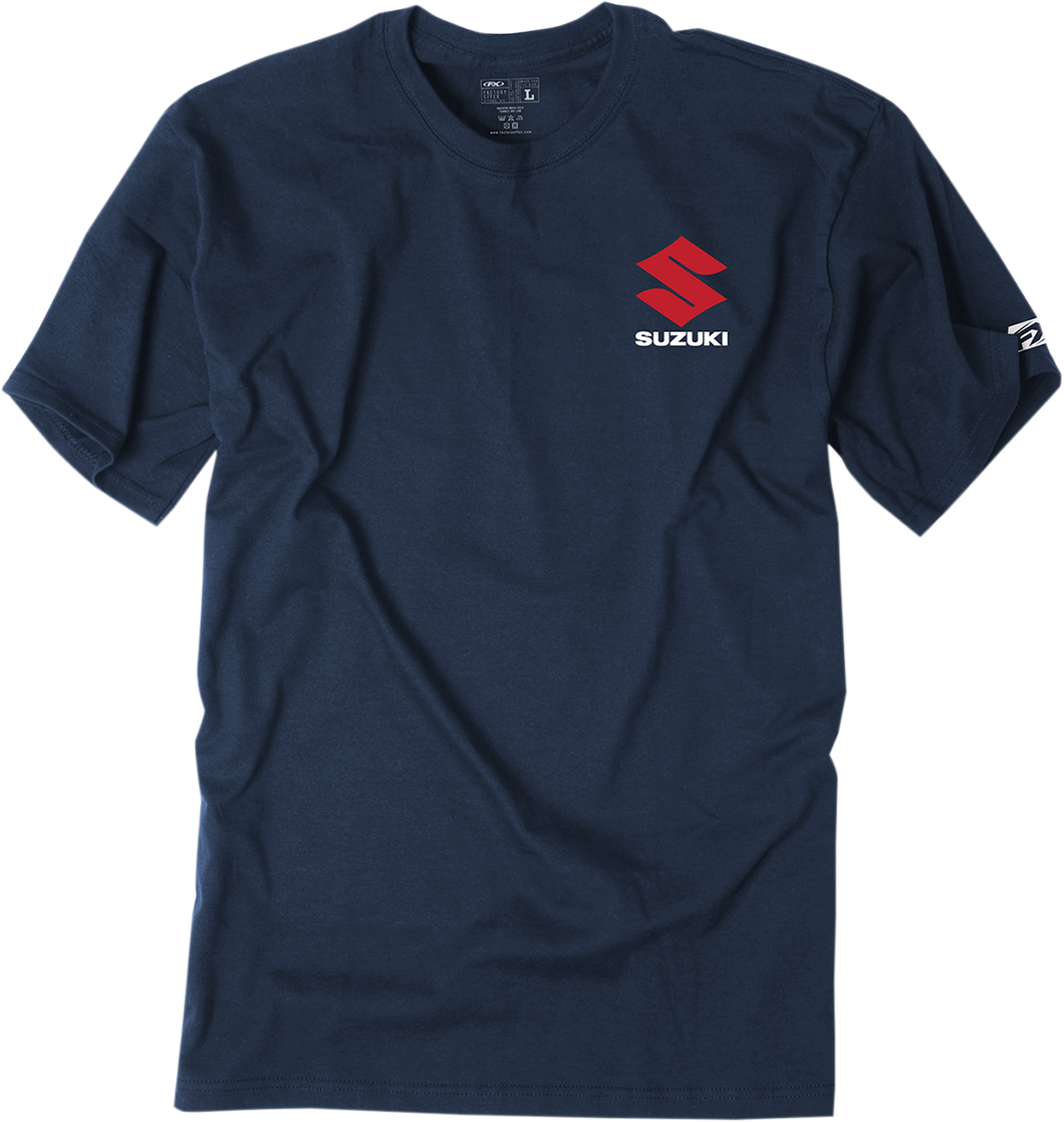 Suzuki Shutter T-Shirt - Navy - Medium - Lutzka's Garage