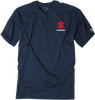 Suzuki Shutter T-Shirt - Navy - Medium - Lutzka's Garage