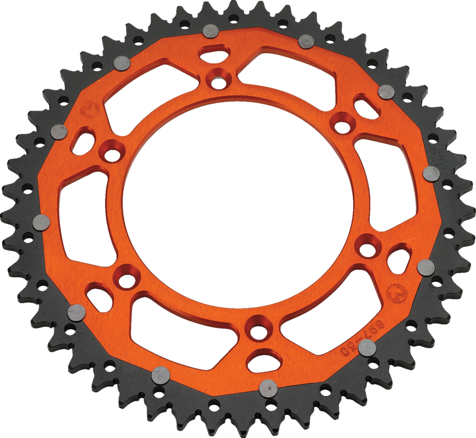 Dual Sprocket - Orange - 50 Tooth - Lutzka's Garage