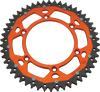 Dual Sprocket - Orange - 50 Tooth - Lutzka's Garage