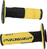 801 Hybrid Duo-Density Cross Grips - Black/Yellow - Lutzka's Garage