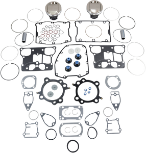 Piston Kit with Gasket - +0.020" - Twin Cam 88" Bored to 1550 cc (95 Cubic Inch)