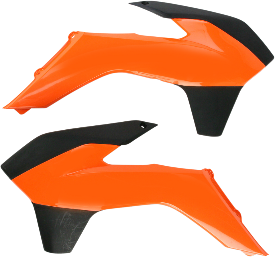 Radiator Shrouds - Orange/Black - Lutzka's Garage