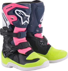 Tech 3S Boots - Black/Blue/Pink - US 11 - Lutzka's Garage