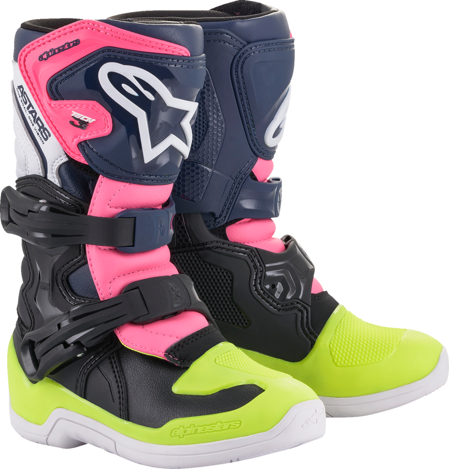 Tech 3S Boots - Black/Blue/Pink - US 11 - Lutzka's Garage