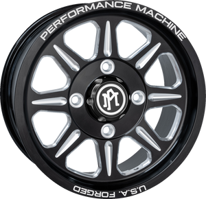 Wheel - Destroy - Front/Rear - Black/Contrast Cut® - 15x7 - 4/156 - 4+3