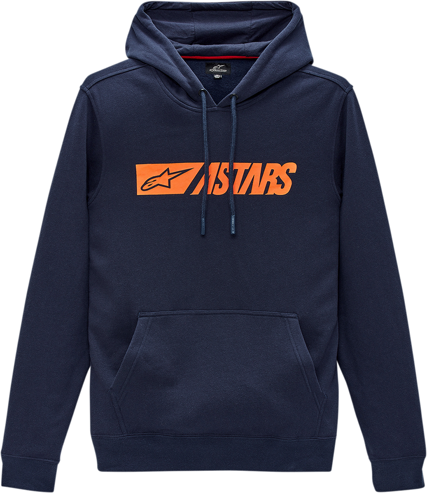 Reblaze Hoodie - Navy/Orange - Medium - Lutzka's Garage