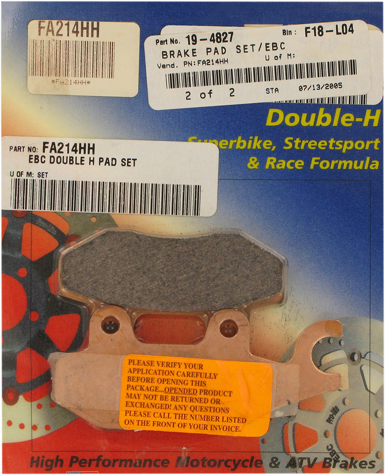 HH Brake Pads - FA214HH