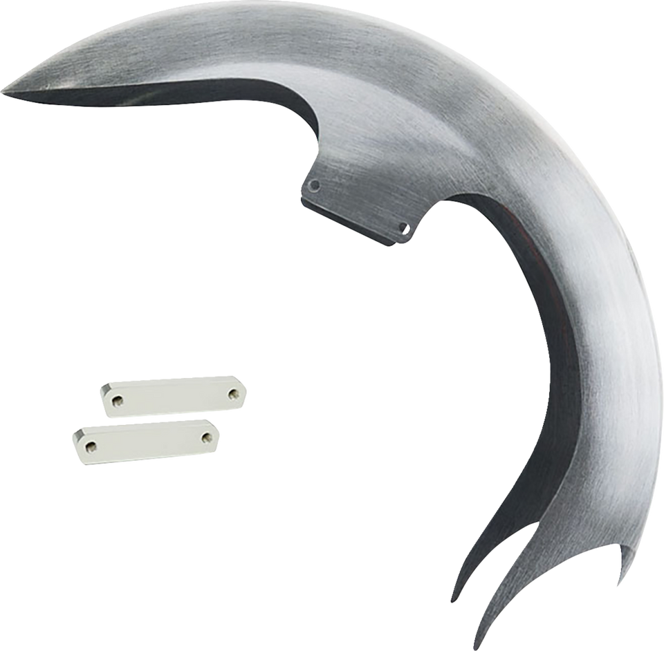 Talon Front Fender - 21" Wheel - With Chrome Fender Adapters - Touring Models