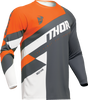 Sector Checker Jersey - Charcoal/Orange - Small - Lutzka's Garage