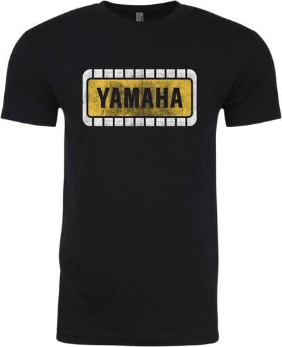 Yamaha Retro T-Shirt - Black/Yellow - Small - Lutzka's Garage