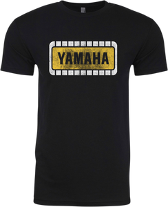 Yamaha Retro T-Shirt - Black/Yellow - Small - Lutzka's Garage