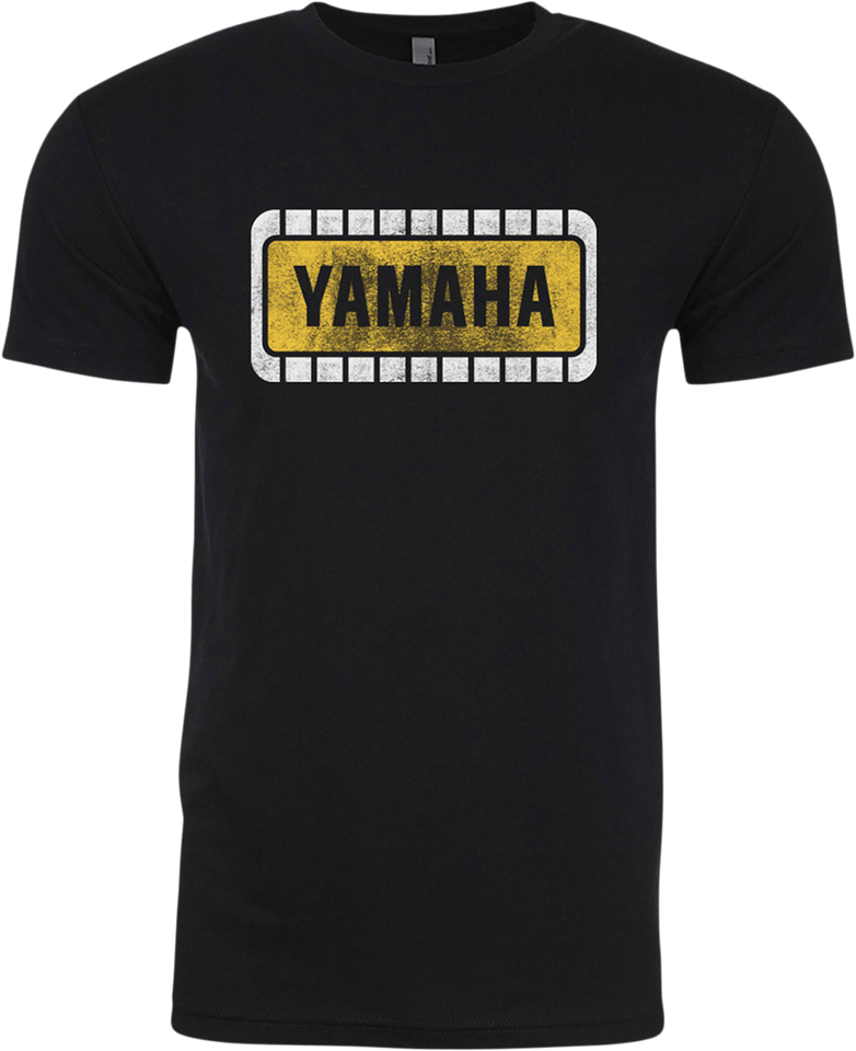 Yamaha Retro T-Shirt - Black/Yellow - Small - Lutzka's Garage