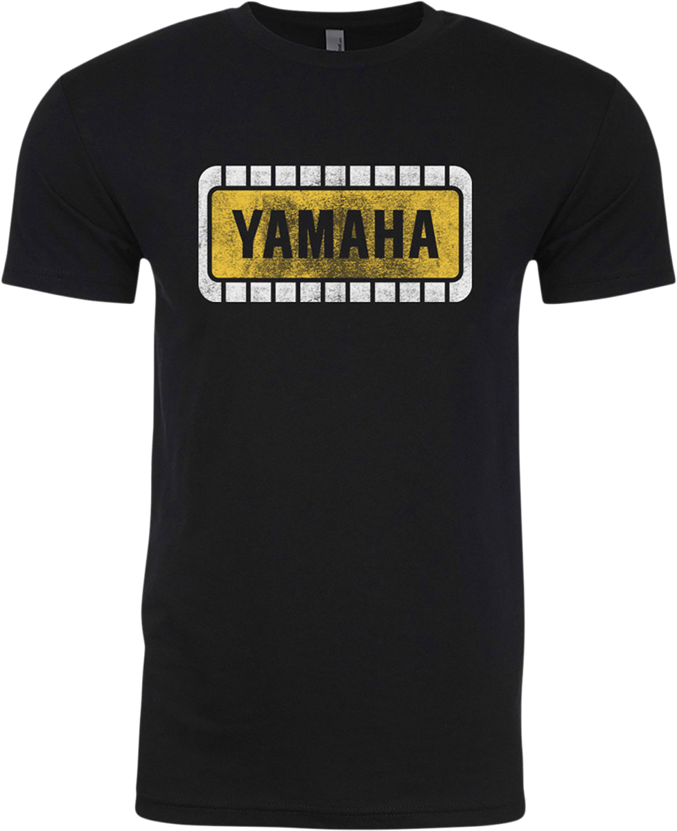 Yamaha Retro T-Shirt - Black/Yellow - Small - Lutzka's Garage