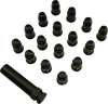 Lug Nut - Splined - 10 mm - Black - 16 Pack - Lutzka's Garage