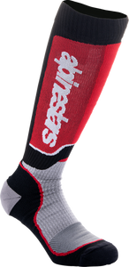 Youth MX Plus Socks - Black/Red/Gray - Medium/Large - Lutzka's Garage