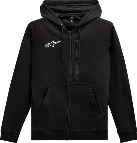 Asymmetrical Zip-up Hoodie - Black - Medium - Lutzka's Garage