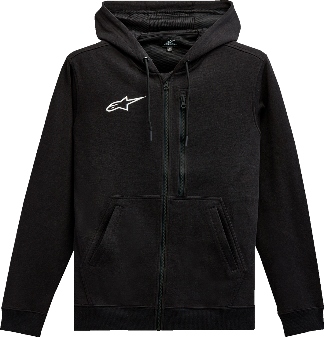 Asymmetrical Zip-up Hoodie - Black - Medium - Lutzka's Garage