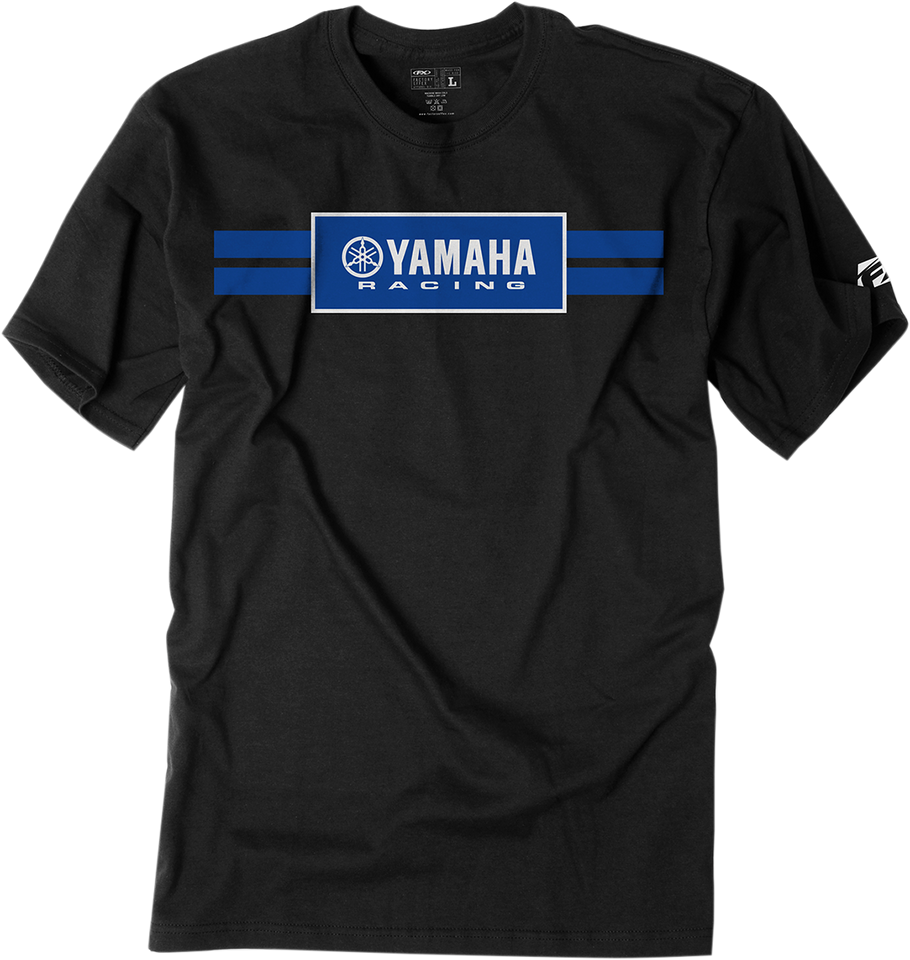 Yamaha Racing Stripe T-Shirt - Black - Medium - Lutzka's Garage