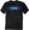 Yamaha Racing Stripe T-Shirt - Black - Medium - Lutzka's Garage