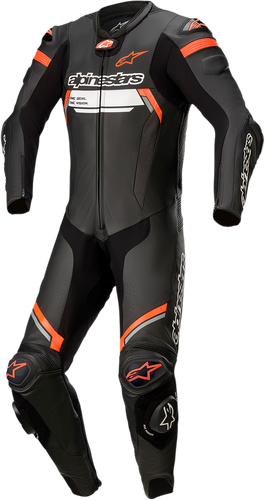 Missile Ignition v2 1-Piece Suit - Black/Red Fluorescent - US 36 / EU 46 - Lutzka's Garage