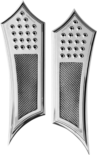 Front Floorboards - Chrome Knurled