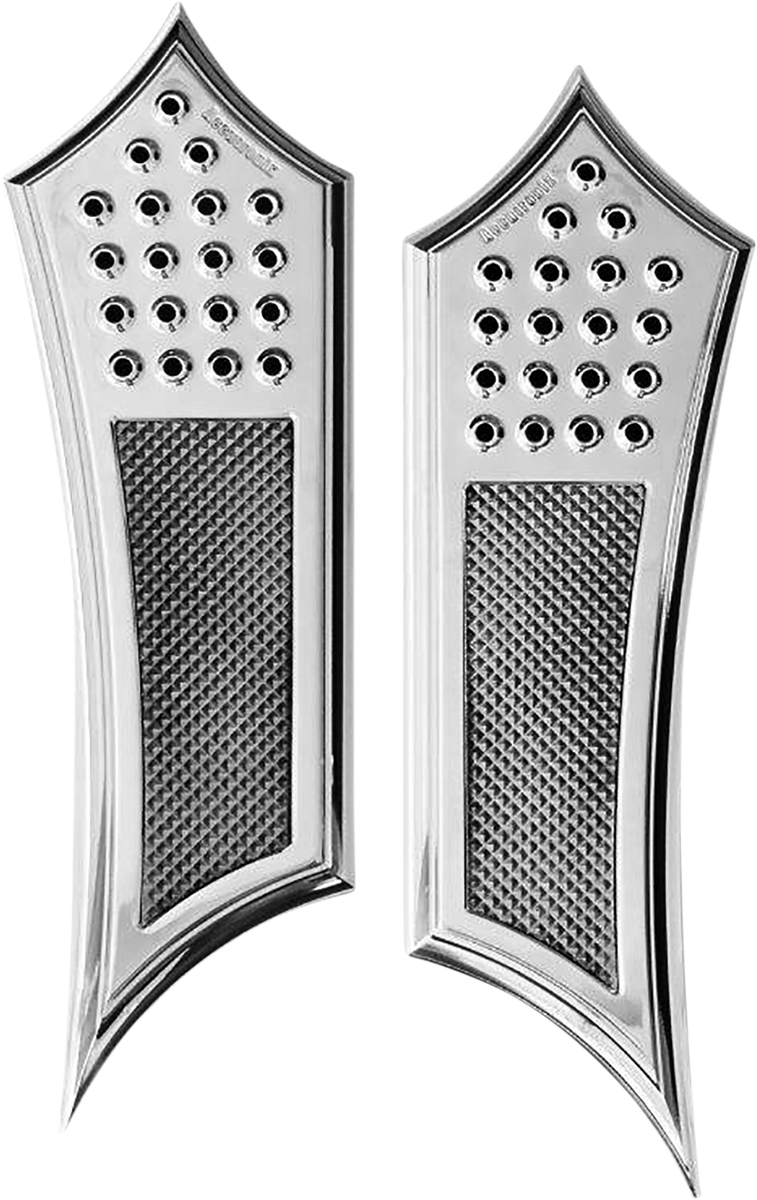 Front Floorboards - Chrome Knurled