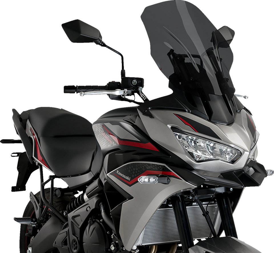 Touring Windscreen - 18-3/4" - Dark Smoke - Versys 650 - Lutzka's Garage