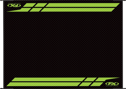 RV Mat - Black/Green - Kawasaki - Lutzka's Garage