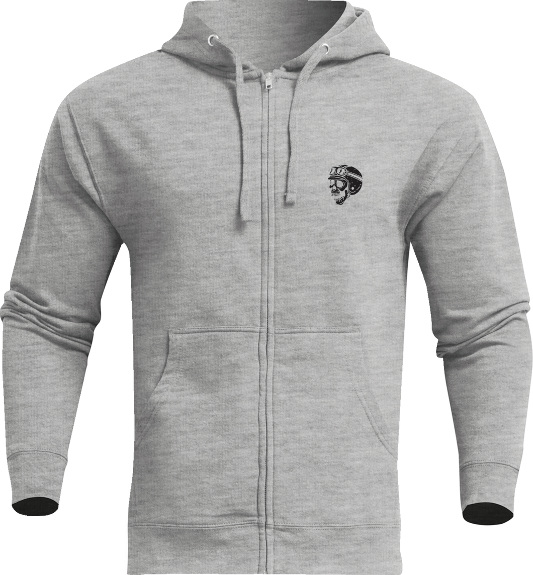 Mindless Zip Fleece Sweatshirt - Heather Gray - Small - Lutzka's Garage