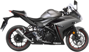 LV-10 Slip-On Muffler - YZF-R3 - Stainless Steel - Lutzka's Garage