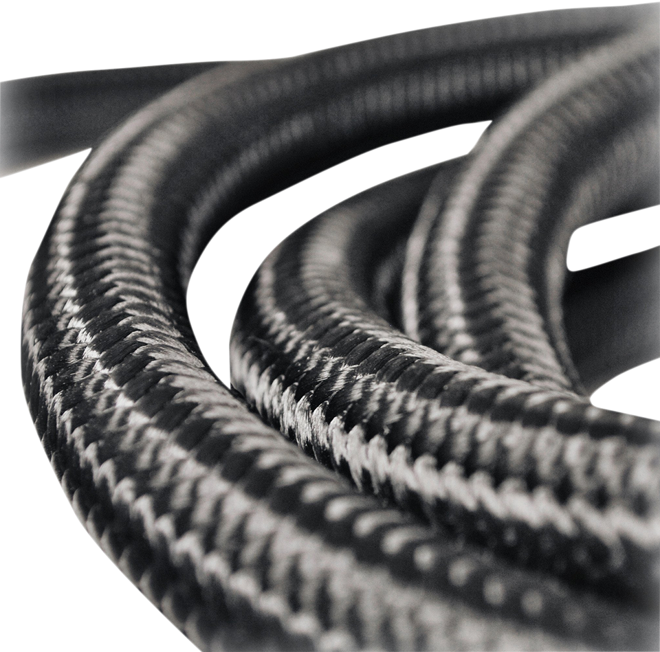 Fiber Braided Hose - Black - 10 - Lutzka's Garage