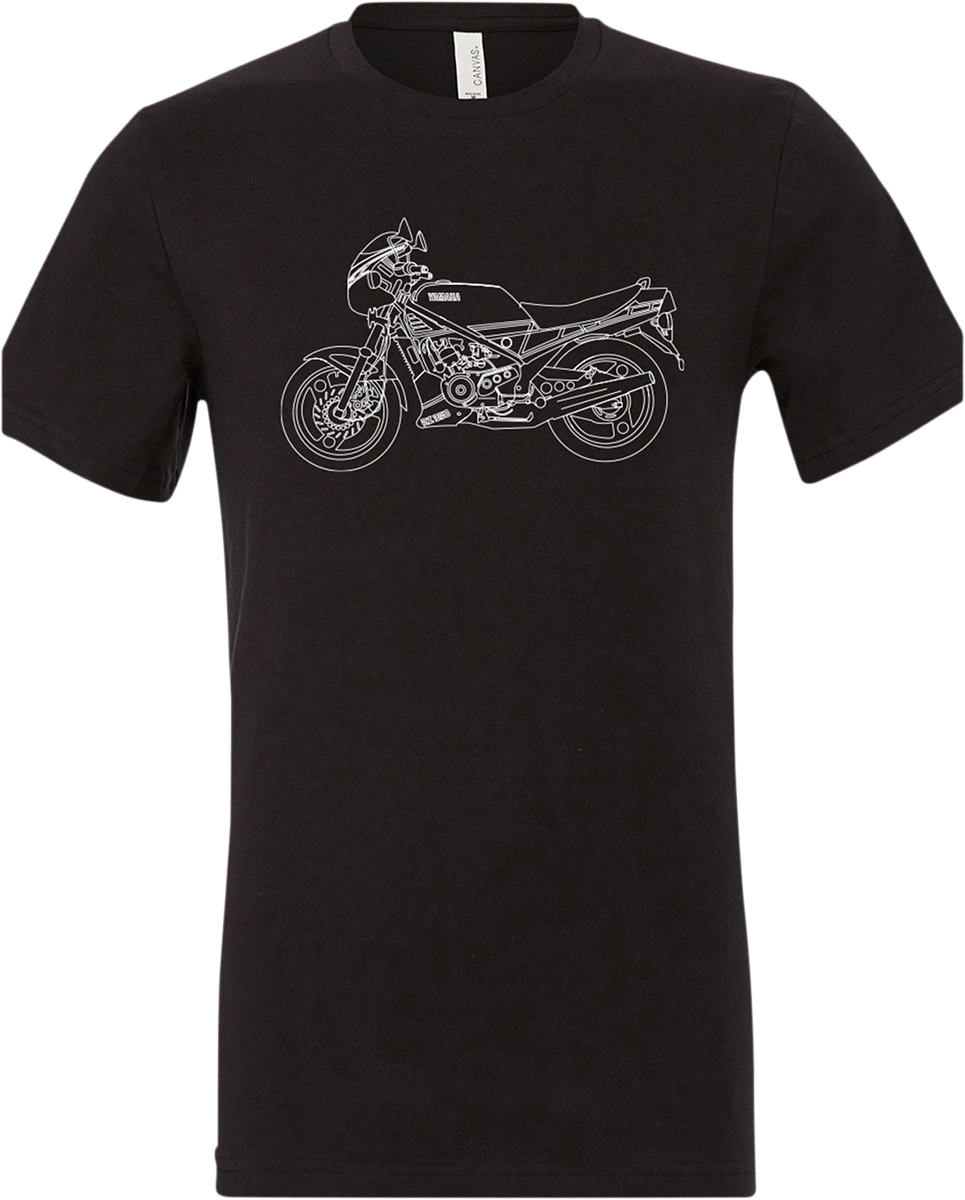 Yamaha RZ350 T-Shirt - Black - Small - Lutzka's Garage