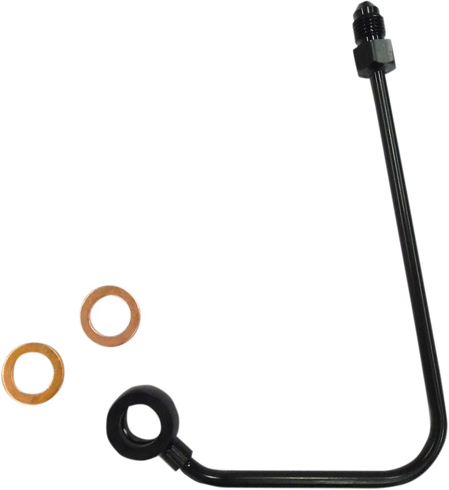 ABS Upper Brake Line Adapter - 4-3/4" Length - Black - Lutzka's Garage