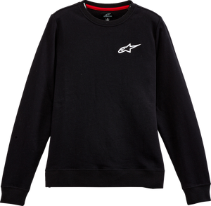 Womens Ageless Crew Fleece - Black - Small - Lutzka's Garage