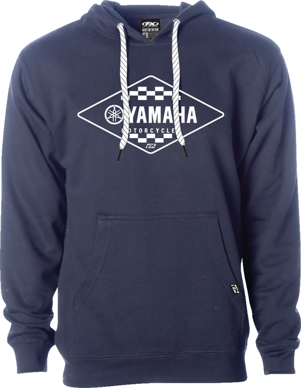 Yamaha Diamond Pullover Hoodie - Navy - Medium - Lutzka's Garage