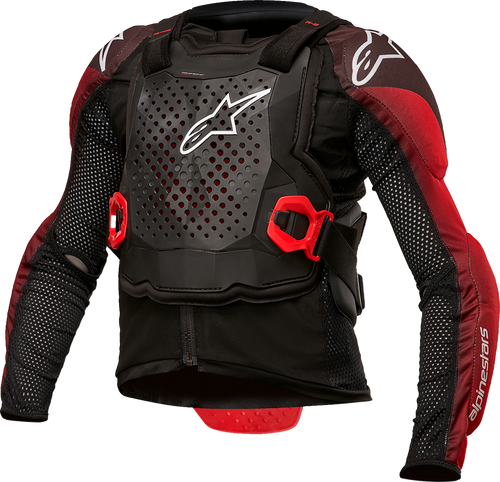 Youth Bionic Tech Jacket - Black/White/Red - S/M - Lutzka's Garage