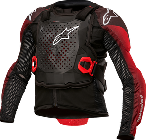 Youth Bionic Tech Jacket - Black/White/Red - S/M - Lutzka's Garage