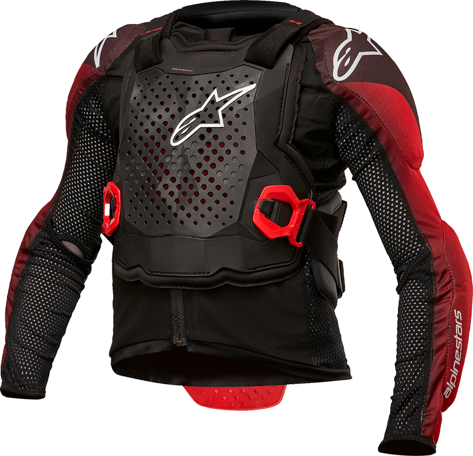 Youth Bionic Tech Jacket - Black/White/Red - S/M - Lutzka's Garage