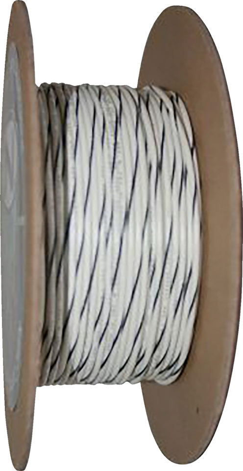 100 Wire Spool - 20 Gauge - White/Black - Lutzka's Garage